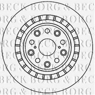 BORG & BECK bbd5961s -  Тормозной диск
